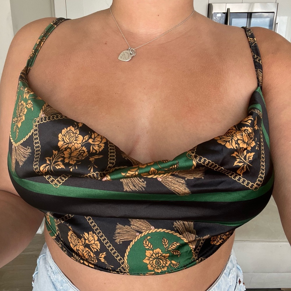 Silk crop top